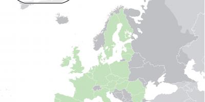 Kaart van europa met Cyprus