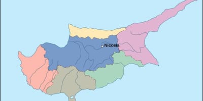 Kaart van Cyprus vector