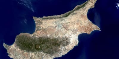 Cyprus kaart satelliet