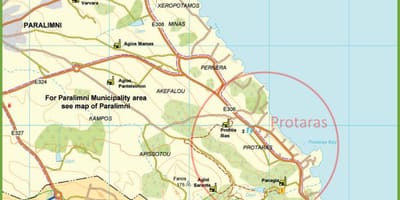 Plattegrond van protaras Cyprus