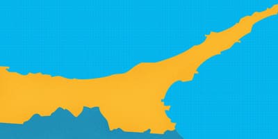 Kaart van noord-Cyprus resorts