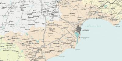 Kaart van larnaca, Cyprus